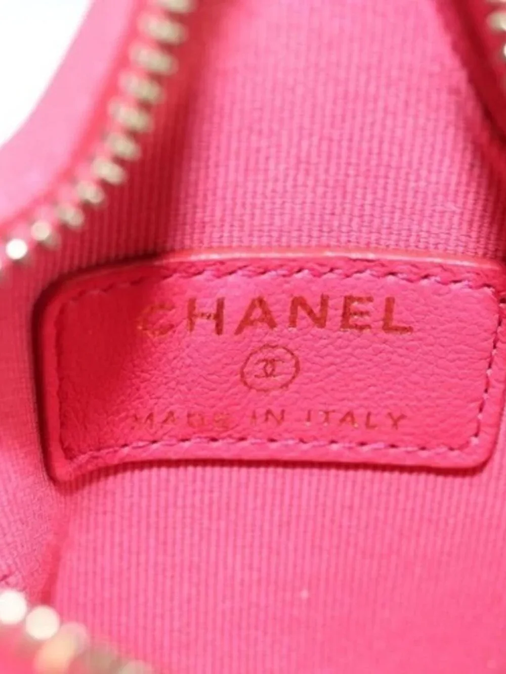 CHANEL Matelasse Star Bag Charm Lamb Skin Pink Gold CC Auth YKZ1175SAM